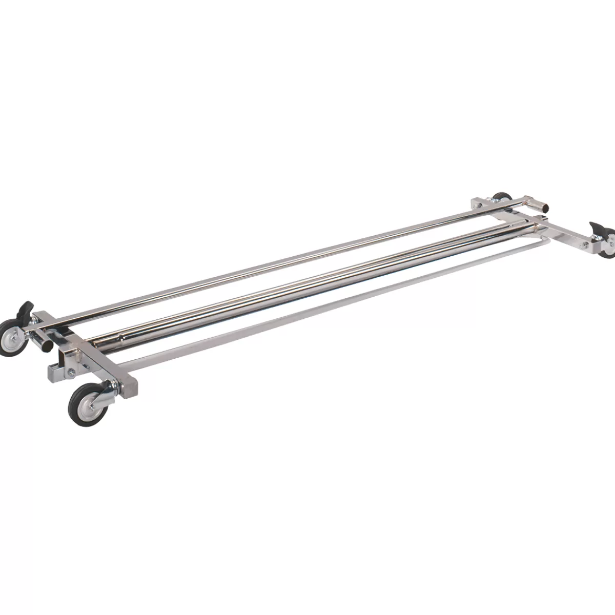 Outlet DecoWoerner Rollständer Klappbar, Fixe Höhe 150 Cm silber