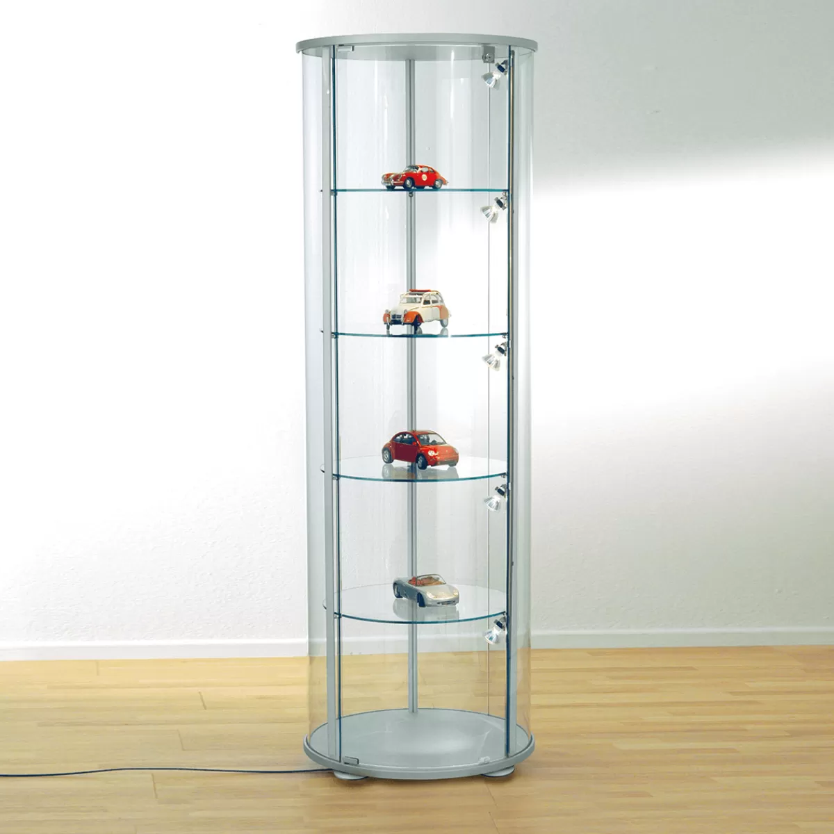 Shop DecoWoerner Rund-Vitrine, 180 Cm Hoch transparent