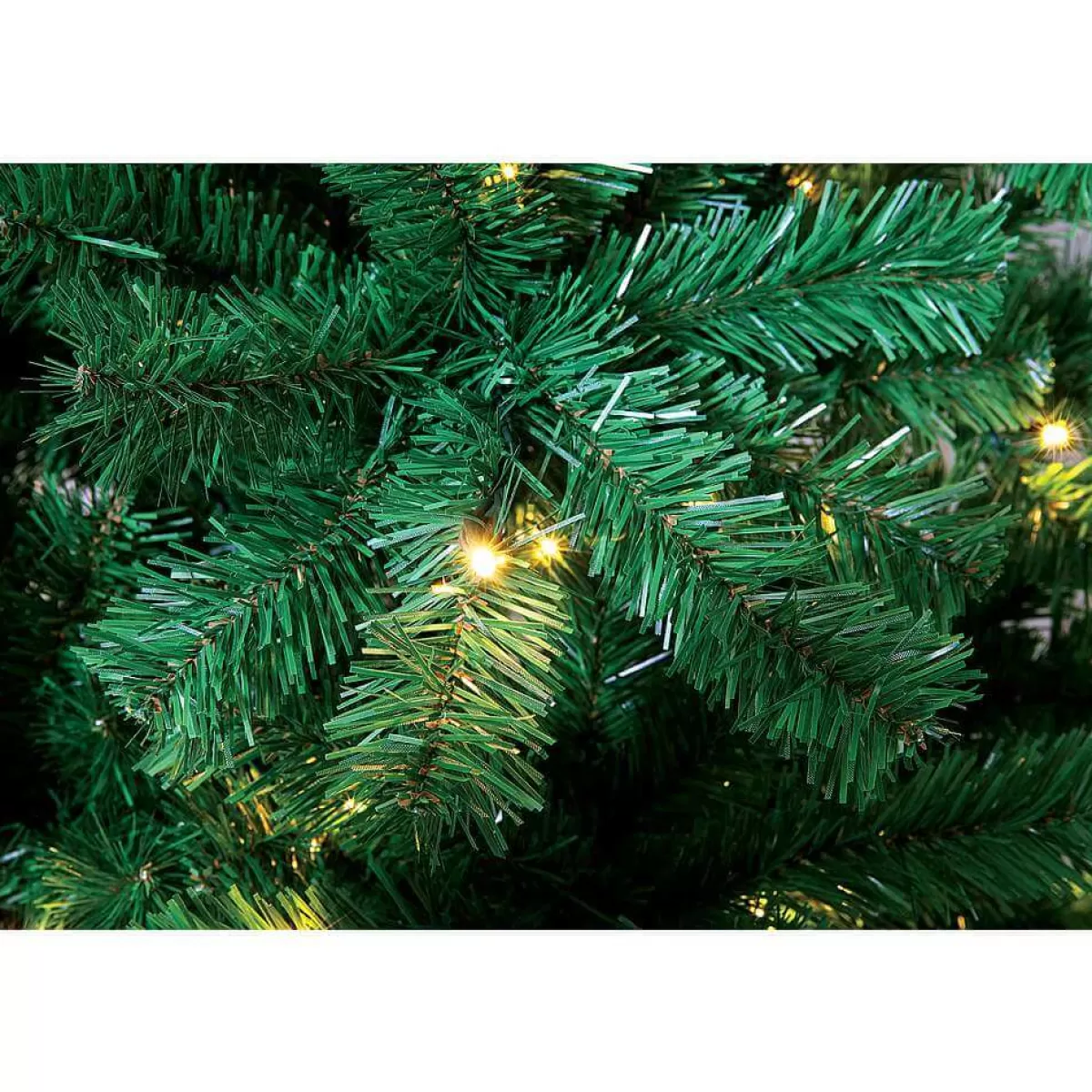 Best DecoWoerner Schmaler, Künstlicher Weihnachtsbaum Mit LED 150 Cm grün