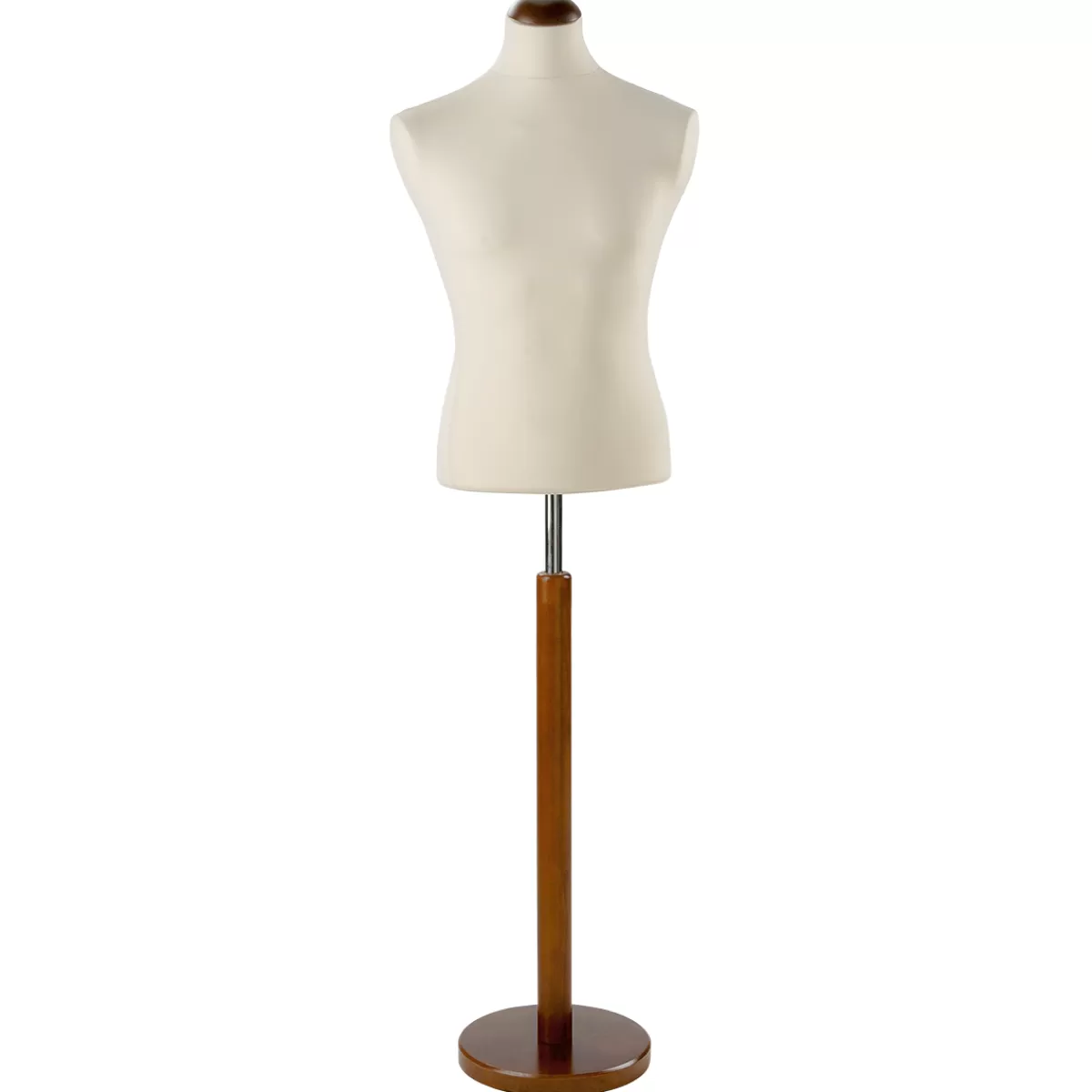 Sale DecoWoerner Schneiderpuppe Männlich, Büste 65 Cm, Ecru/walnuss Beige