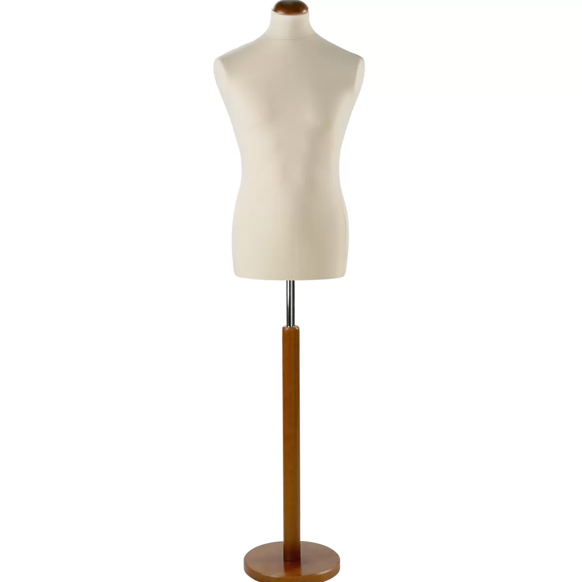 Shop DecoWoerner Schneiderpuppe Männlich, Büste 78 Cm, Ecru/walnuss braun