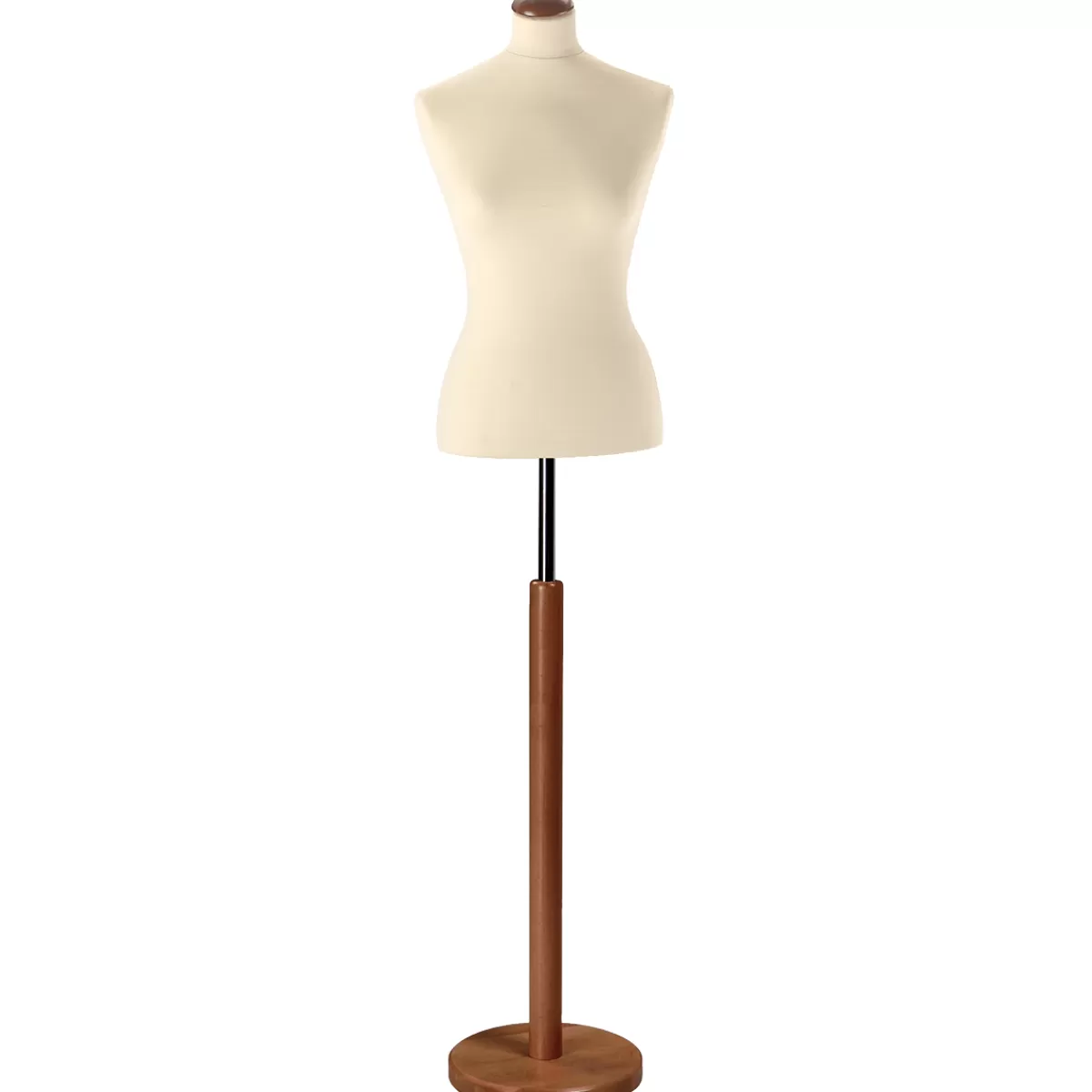 Best Sale DecoWoerner Schneiderpuppe Weiblich, Büste 63 Cm, Ecru/walnuss braun