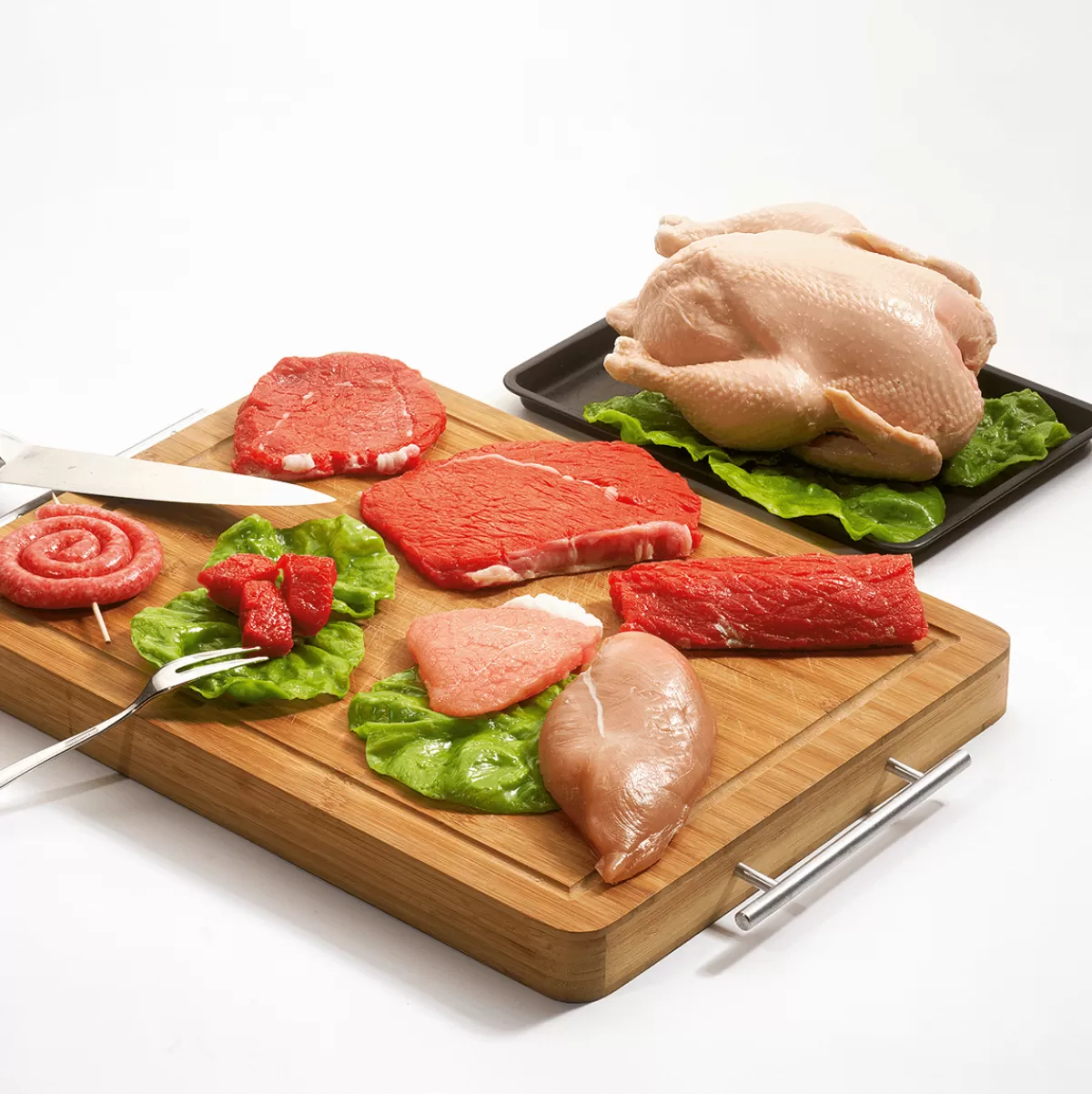 Shop DecoWoerner Schweinehals-Steak Roh Lebensmittel-Attrappe rot