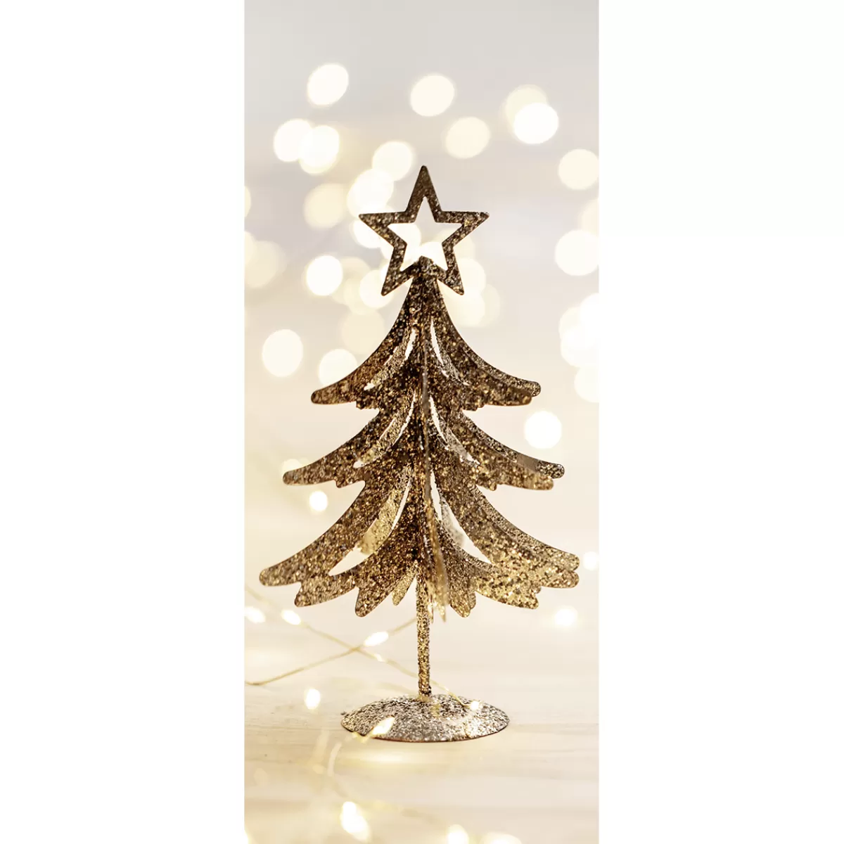 Store DecoWoerner Schwer Entflammbarer Stoffbanner "Glitzerbaum" 75 X 180 Cm