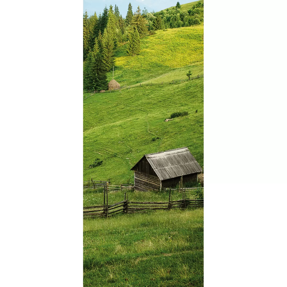 New DecoWoerner Schwer Entflammbarer Stoffbanner "e Alm" Aus Fahnenstoff 75 X 180 Cm grün