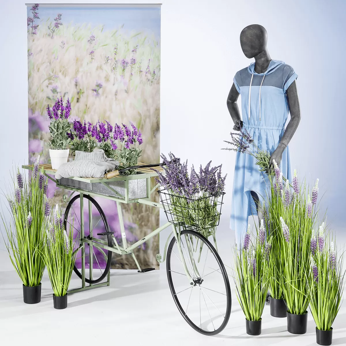 Hot DecoWoerner Schwer Entflammbarer Stoffbanner "Haferfeld" Aus Fahnenstoff 100 X 200 Cm braun