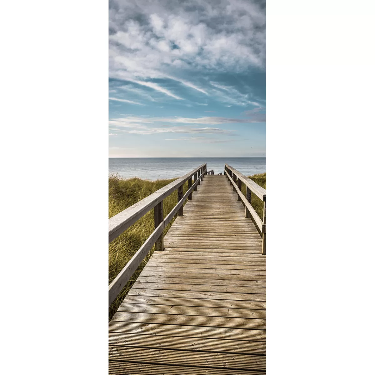 Discount DecoWoerner Schwer Entflammbarer Stoffbanner Holzsteg Zum Meer 75 X 180 Cm