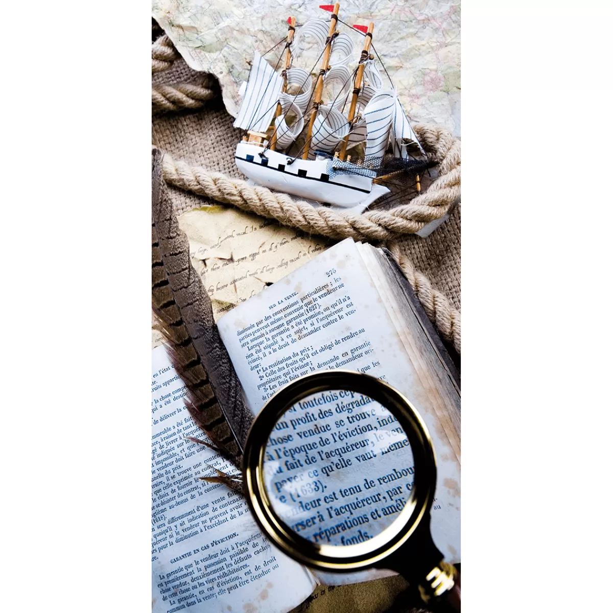 Outlet DecoWoerner Schwer Entflammbarer Stoffbanner „Logbuch“ Aus Fahnenstoff 100 X 200 Cm Beige
