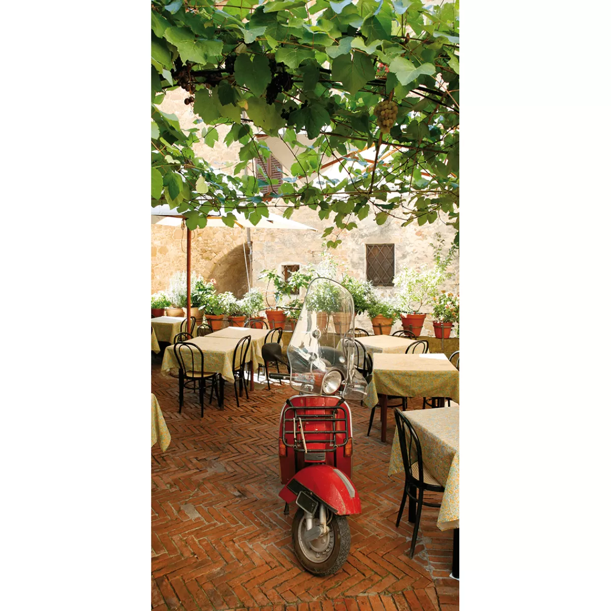 Sale DecoWoerner Schwer Entflammbarer Stoffbanner „e Vespa“ Aus Fahnenstoff 100 X 200 Cm rot