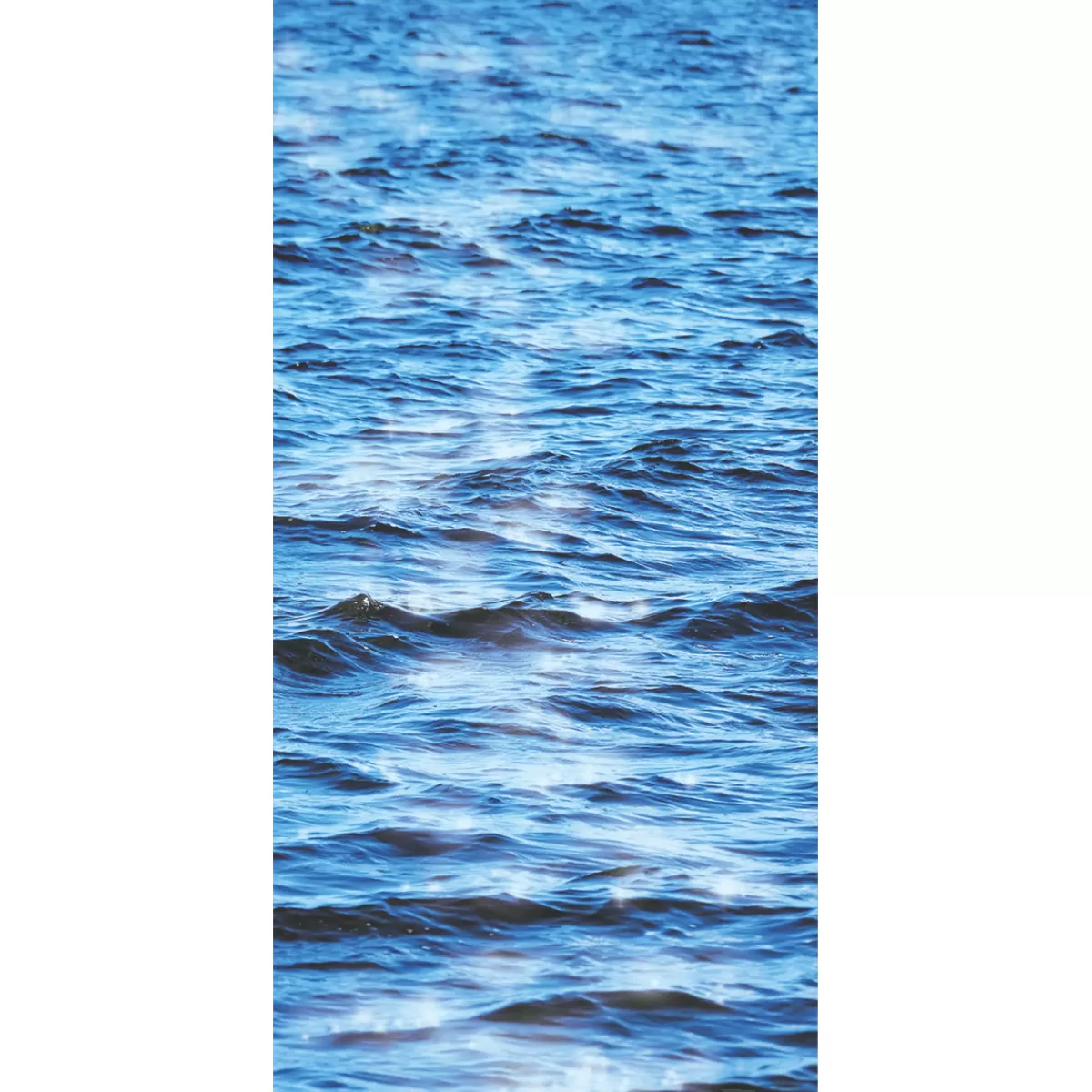 Hot DecoWoerner Schwer Entflammbarer Stoffbanner "Wasser" Aus Fahnenstoff 100 X 200 Cm blau