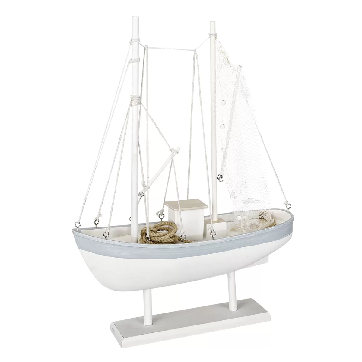 Cheap DecoWoerner Segelboot 60 Cm X 43 Cm X 14 Cm weiß