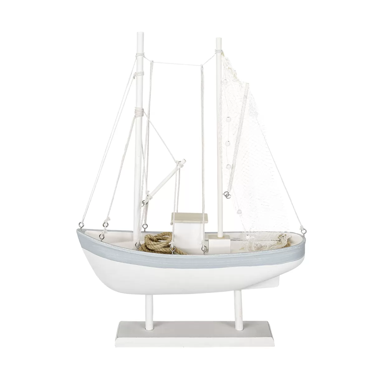 Cheap DecoWoerner Segelboot 60 Cm X 43 Cm X 14 Cm weiß