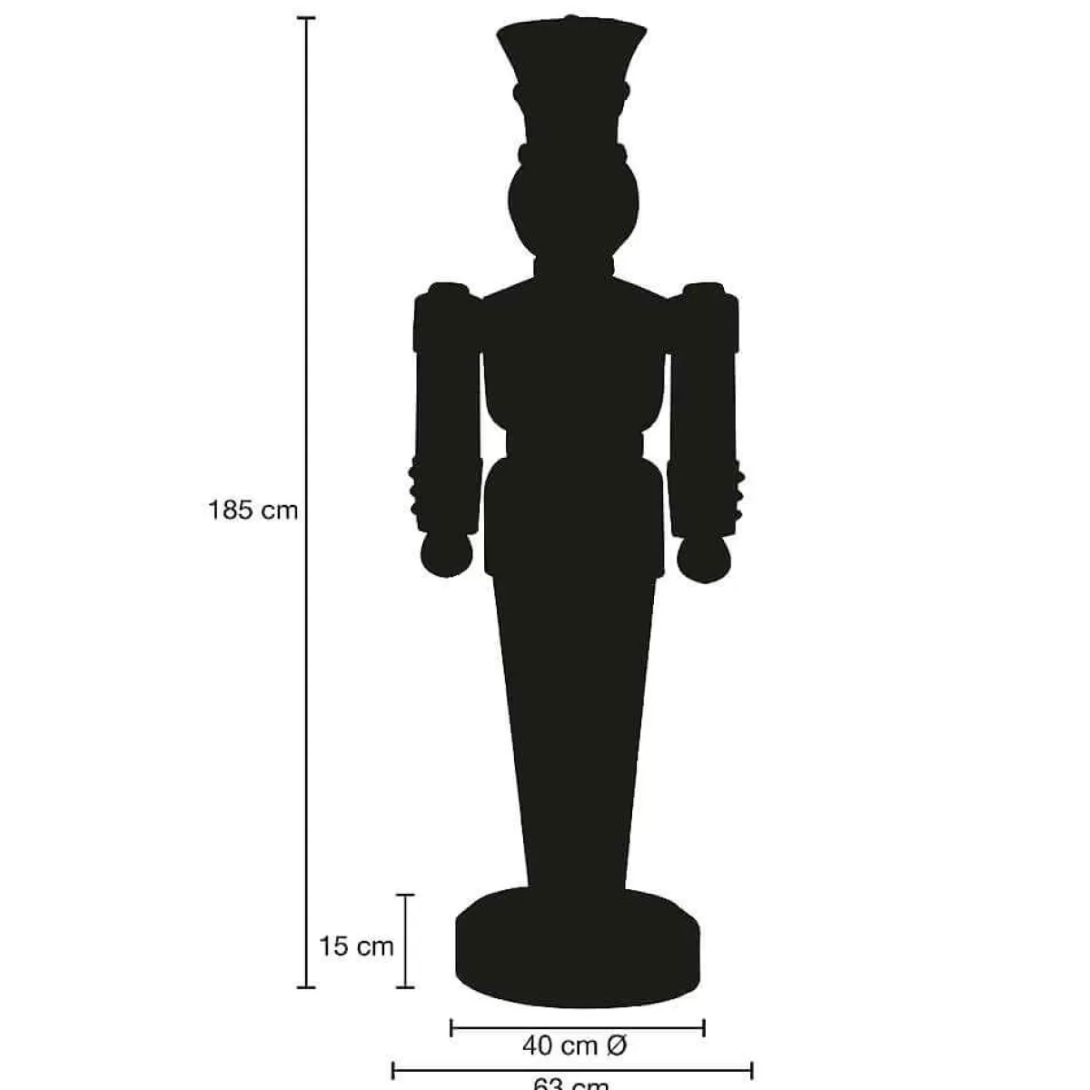 Online DecoWoerner Soldat Figur 185 Cm, weiß