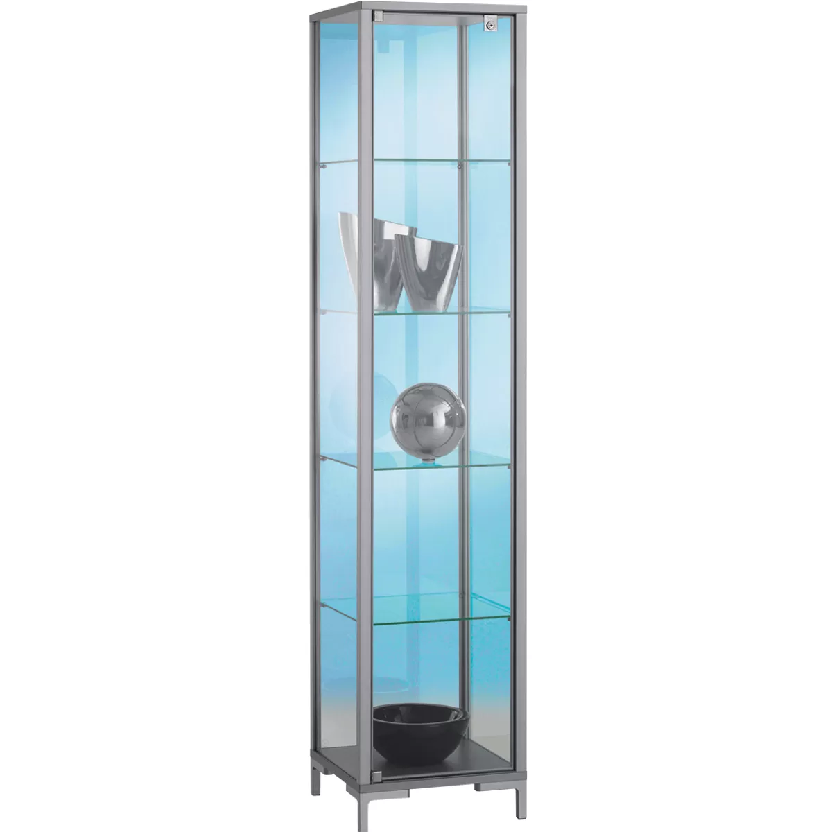 Sale DecoWoerner Standvitrine 186 X 40 X 40 Cm transparent