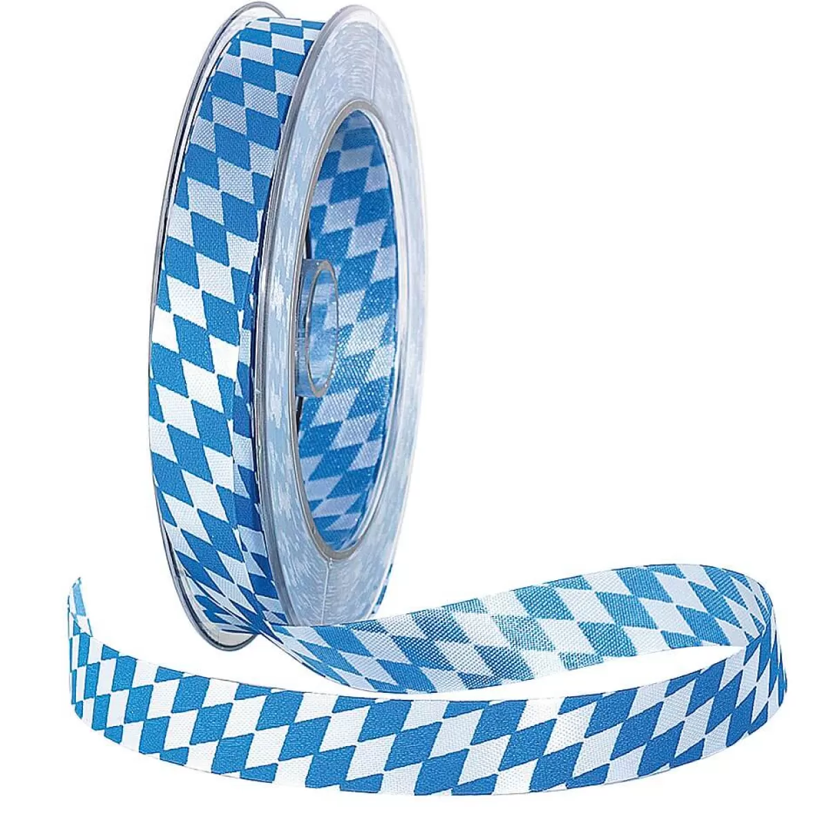 Cheap DecoWoerner Stoffband "Bayern" 15 Mm 25 M blau