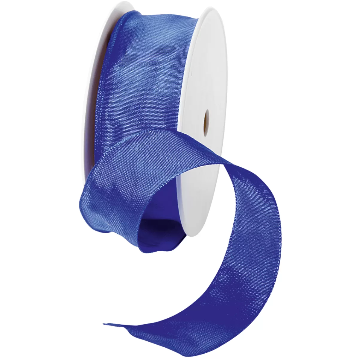 Fashion DecoWoerner Stoffband Mit Drahtkante, 40 Mm, 25 M, Royal blau