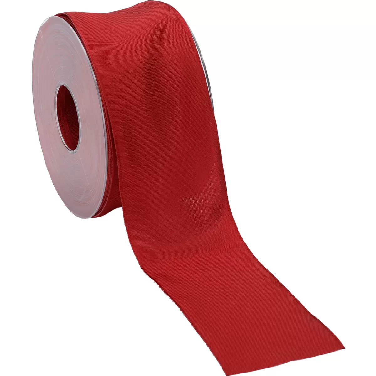 Best Sale DecoWoerner Stoffband Mit Drahtkante 60 Mm X 25 M, rot