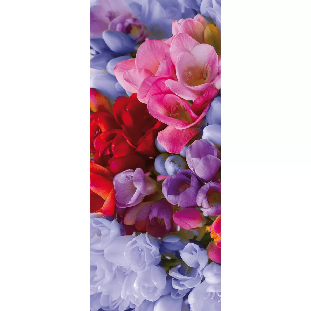 Hot DecoWoerner Stoffbanner Frühlingsblumen 75 X 180 Cm rosa