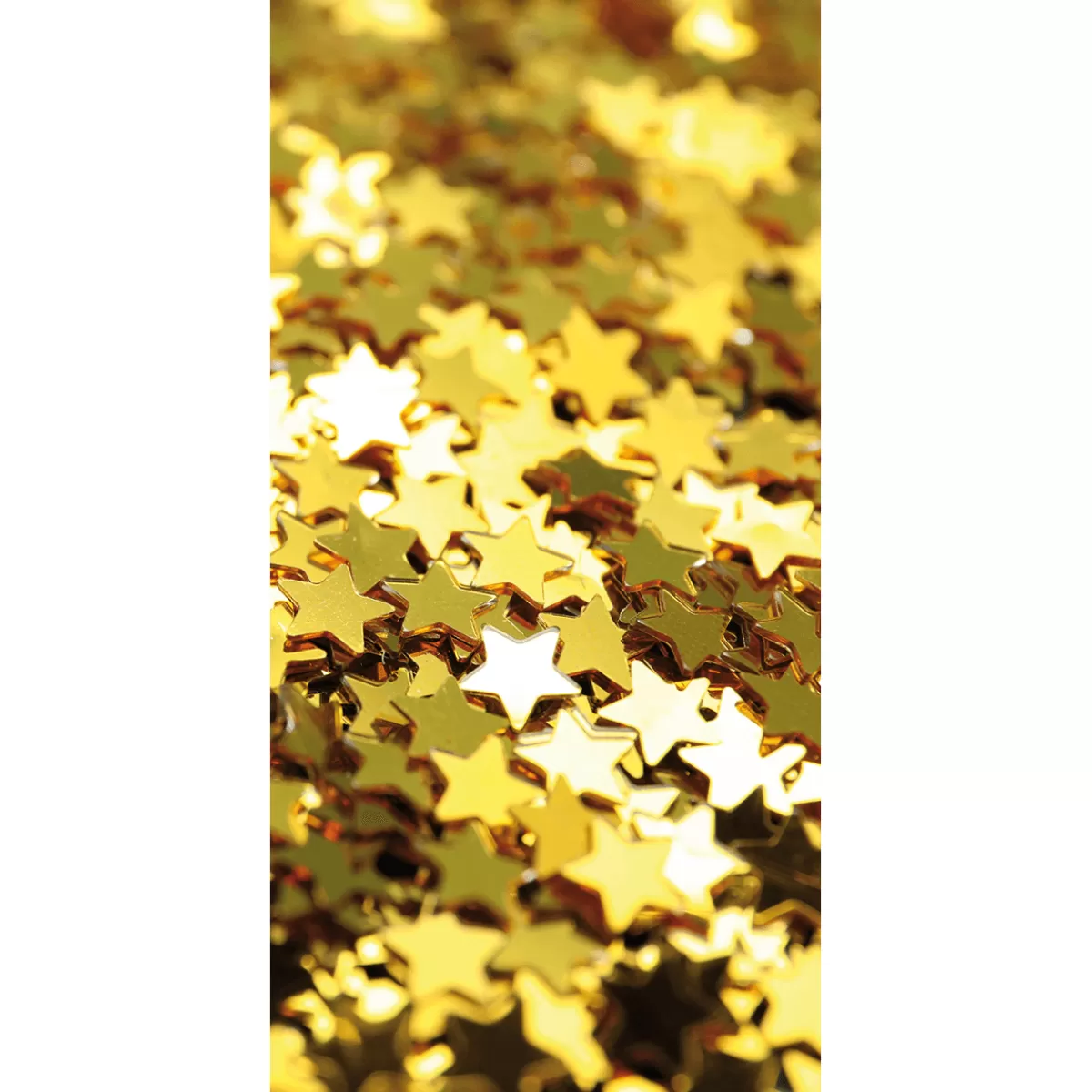 Fashion DecoWoerner Stoffbanner sterne 100 X 200 Cm gold