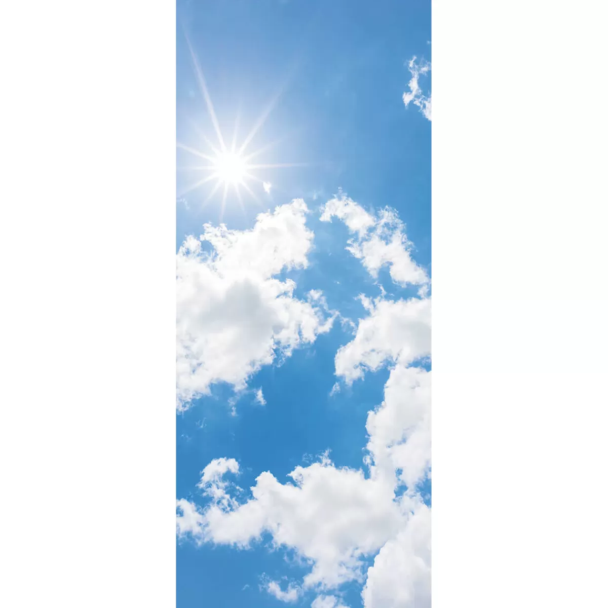 Hot DecoWoerner Stoffbanner Sonniger Himmel 75 X 180 Cm blau