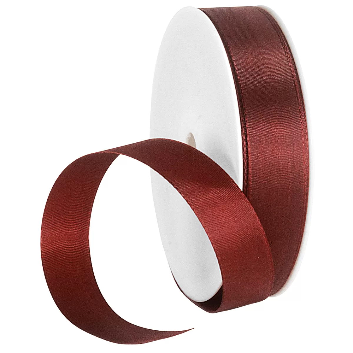 Sale DecoWoerner Taftband Mit Webkante 15 Mm, 50 M Wein rot