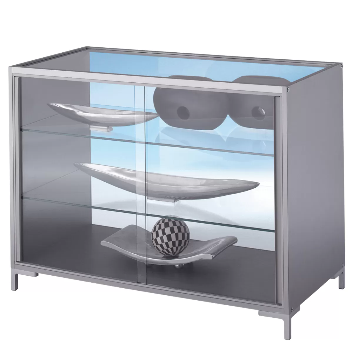 Best Sale DecoWoerner Thekenvitrine 90 X 120 X 60 Cm transparent