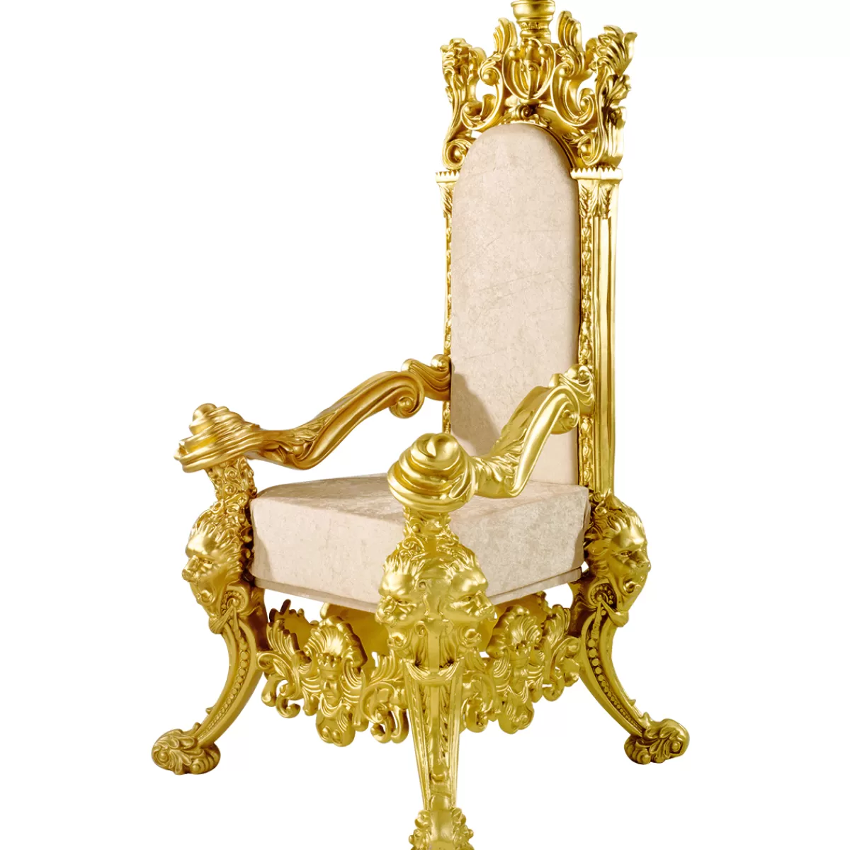 Discount DecoWoerner Thron "Renaissance", 190 Cm Hoch, /elfenbein gold