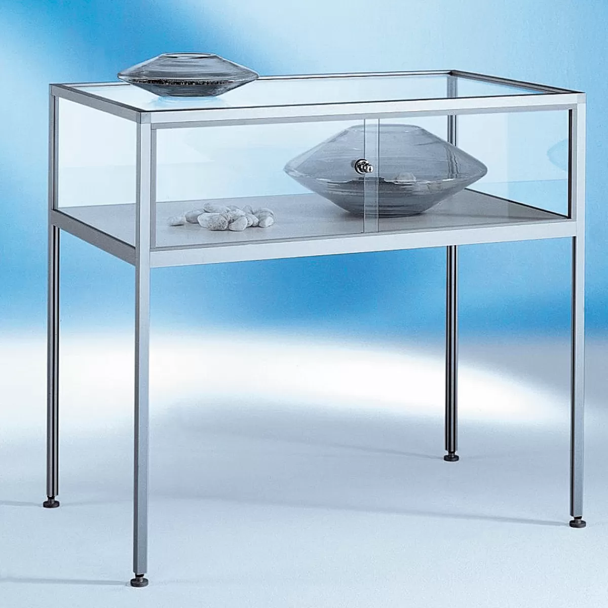 Outlet DecoWoerner Tischvitrine 90 X 100 X 60 Cm transparent