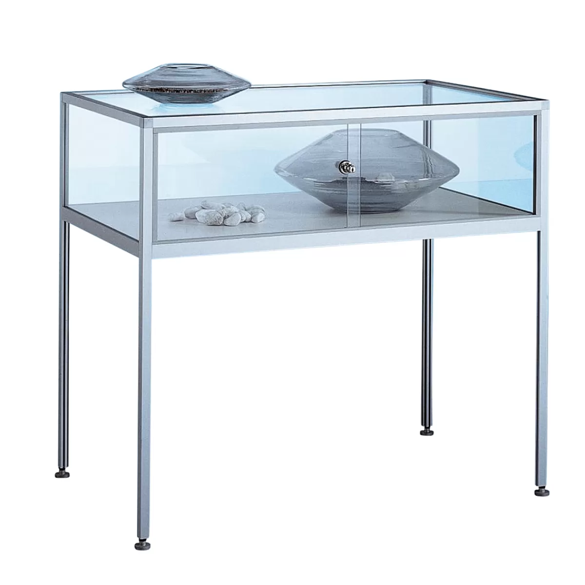 Outlet DecoWoerner Tischvitrine 90 X 100 X 60 Cm transparent