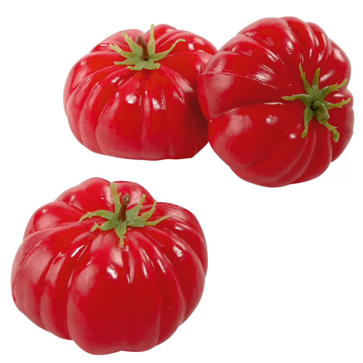 Sale DecoWoerner Tomaten Lebensmittel-Attrappe, Pack á 3 Stück rot