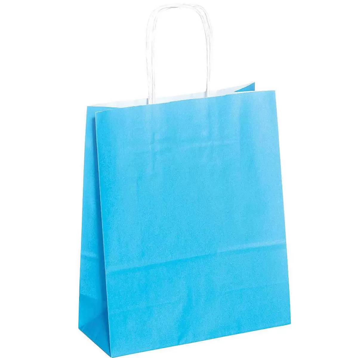 Clearance DecoWoerner Tragetasche "Uni", 24 X 18 Cm, Hell 50 Stück blau