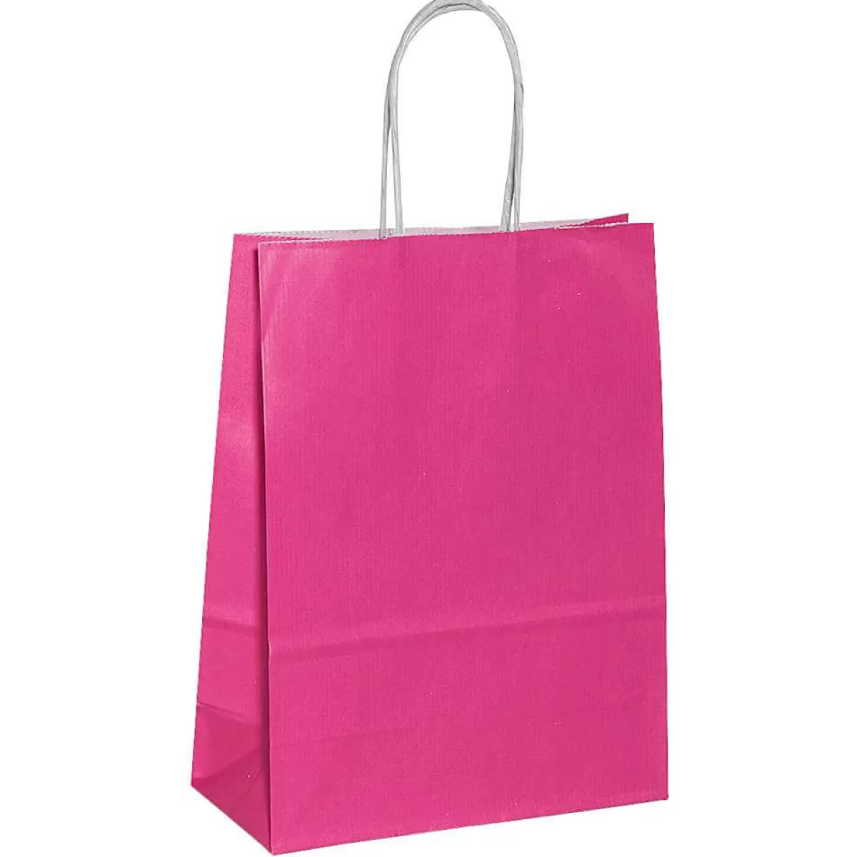 Fashion DecoWoerner Tragetasche "Uni", 24 X 18 Cm, Pink 50 Stück rosa