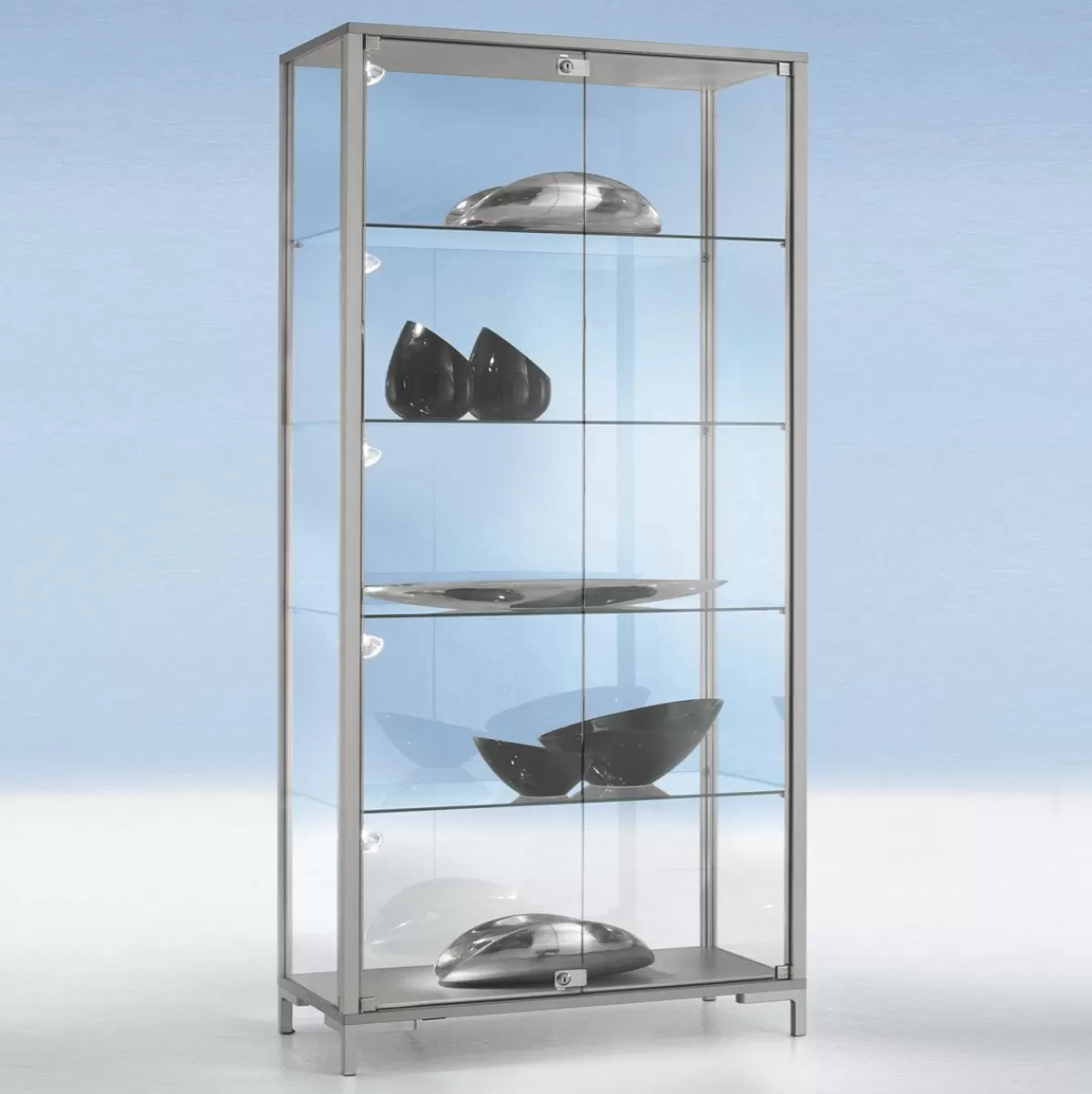 Store DecoWoerner Vitrine M. Beleuchtung 186 X 100 X 40 Cm transparent