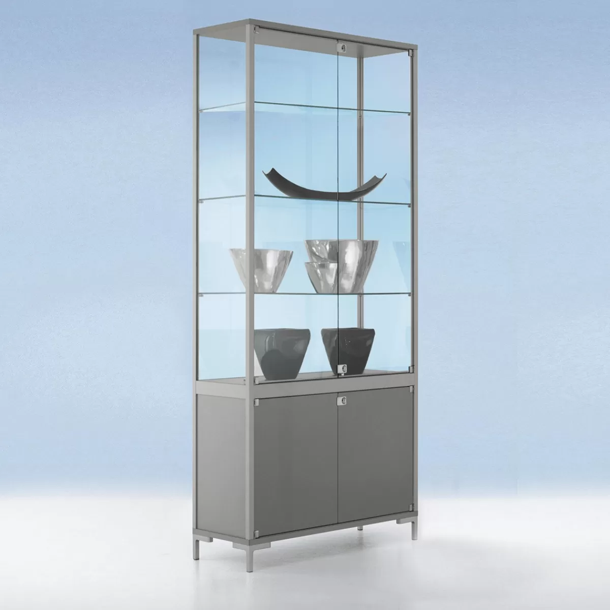 Flash Sale DecoWoerner Vitrine M. Staufach 186 X 80 X 40 Cm transparent