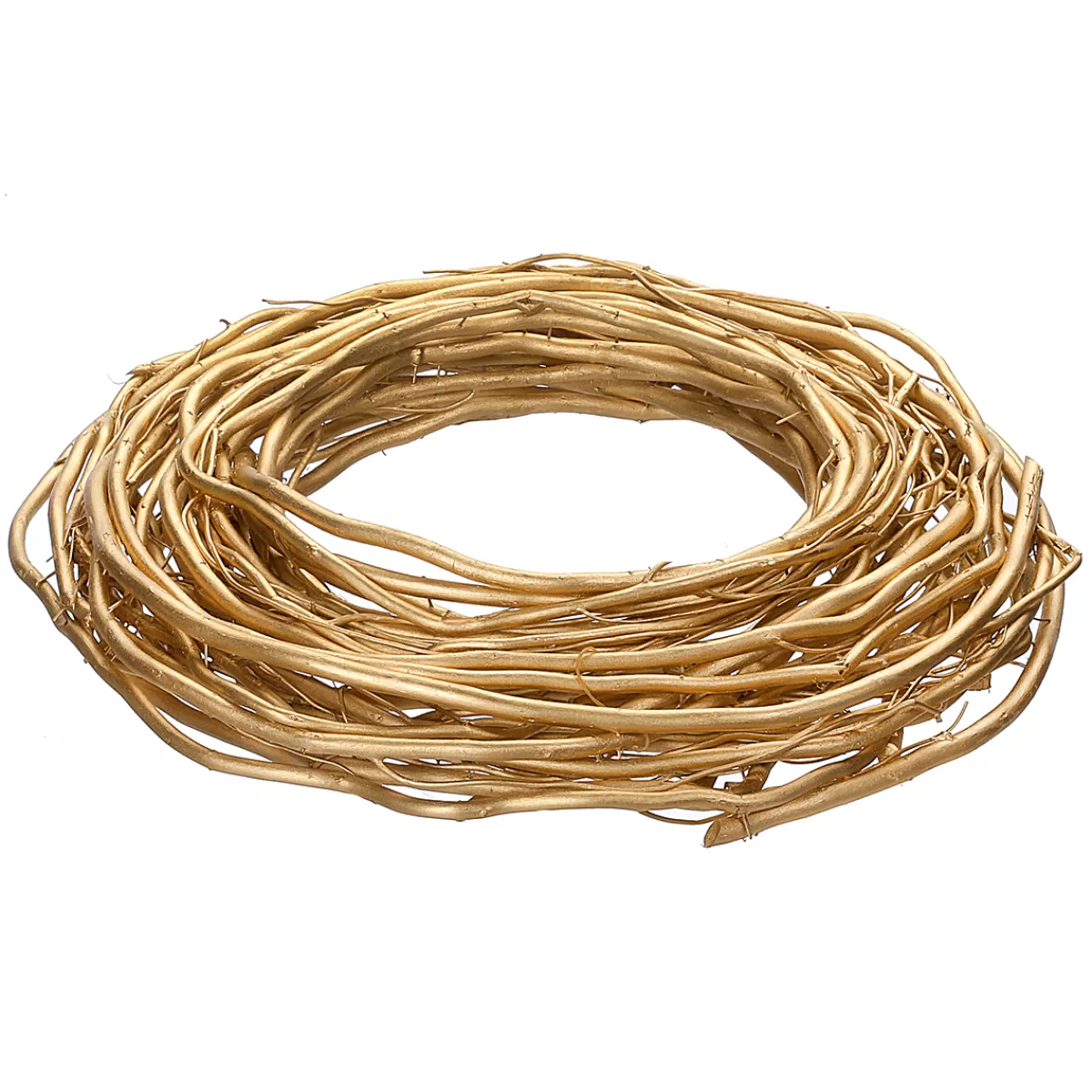 Flash Sale DecoWoerner Weiden-Ast-Türkranz Lackiert 40 Cm gold