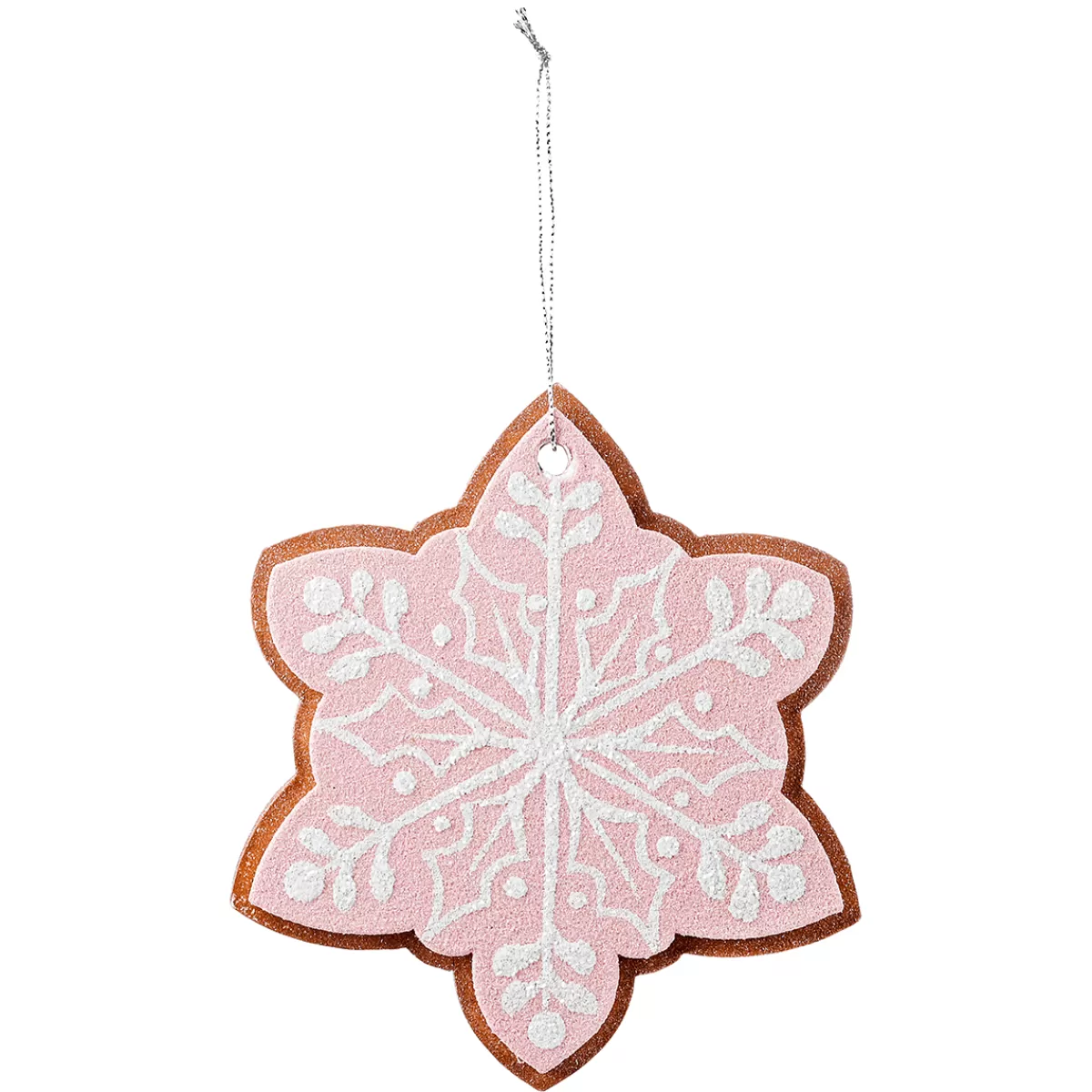 Cheap DecoWoerner Weihnachtsanhänger Lebkuchen Schneeflocke 14 Cm Ø 4 Stück rosa