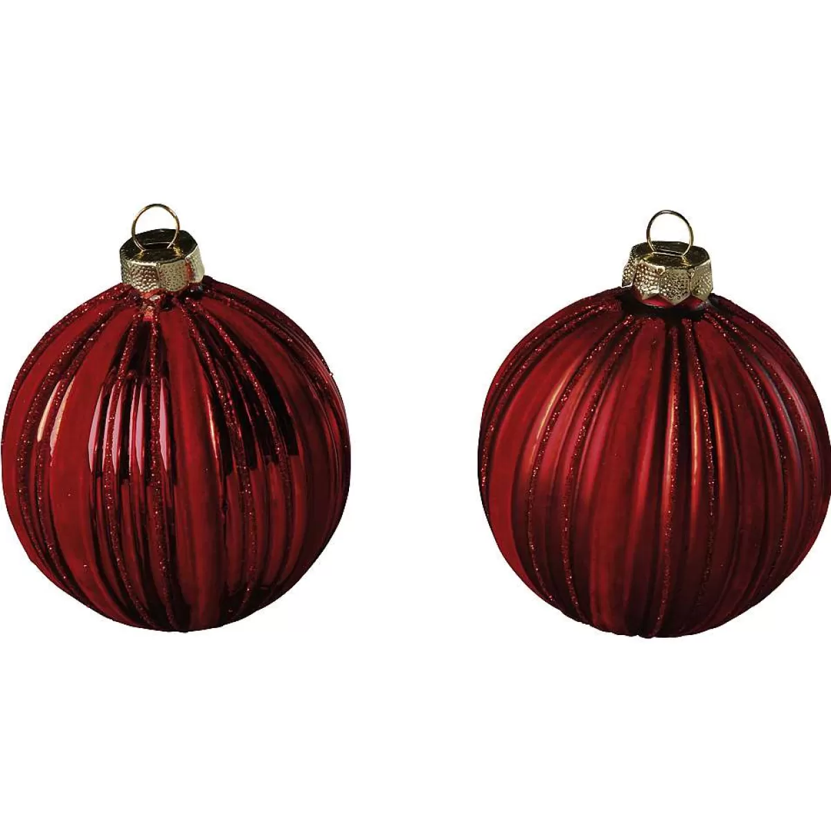 Store DecoWoerner Weihnachtskugel Velvet , 8 Cm, 2 Stück rot