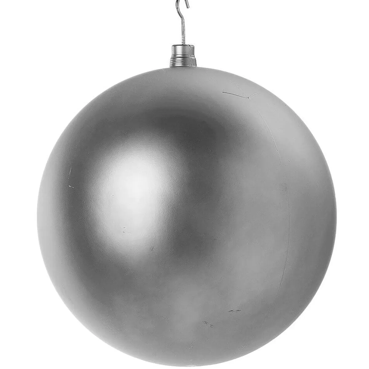 Best DecoWoerner Weihnachtskugel XXL Matt, 50 Cm silber