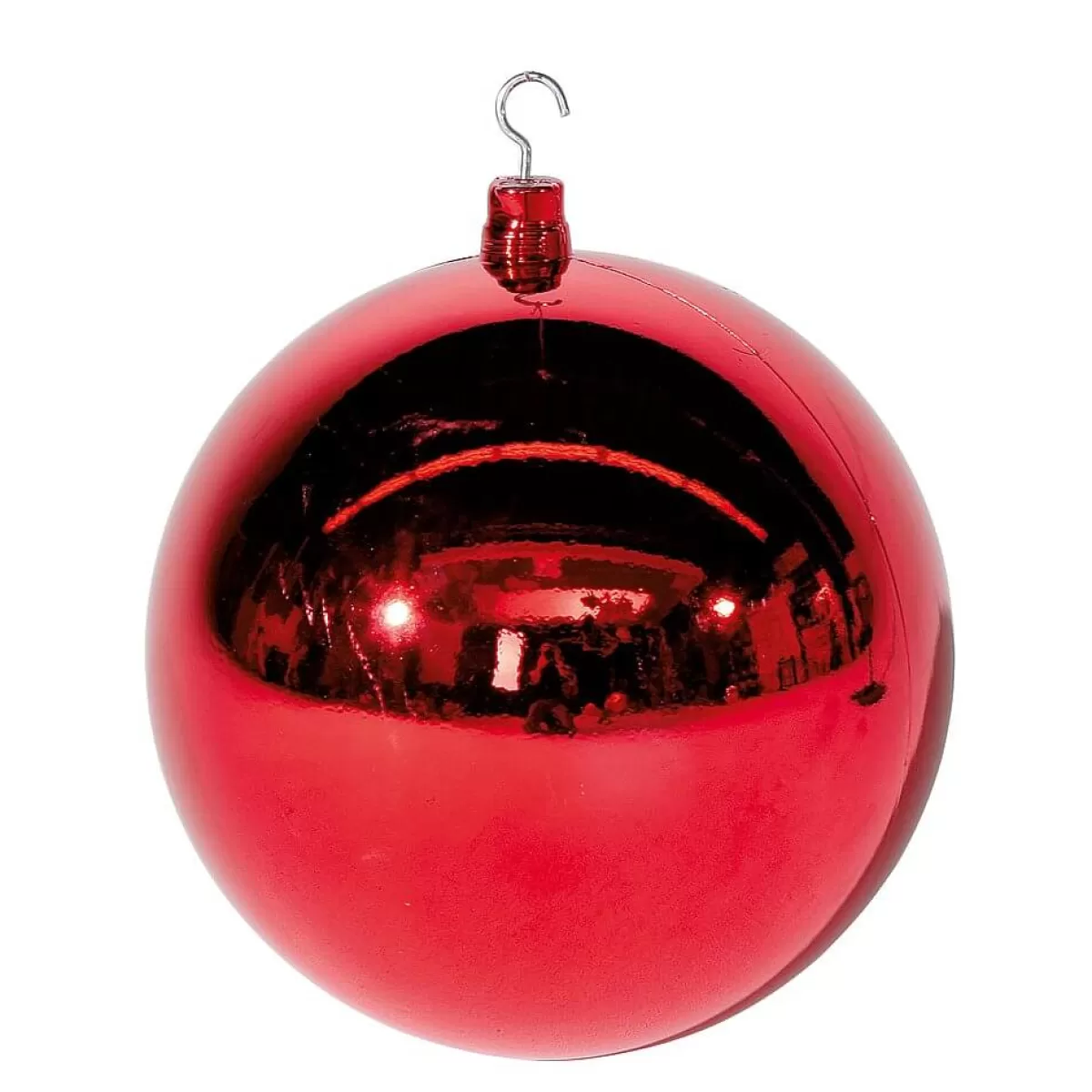 Flash Sale DecoWoerner Weihnachtskugel XXL Glänzend, 40 Cm rot