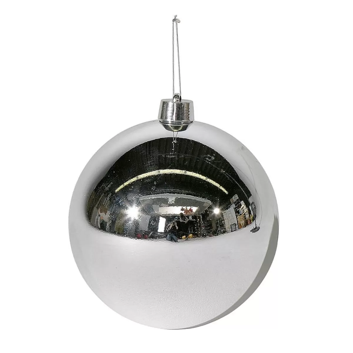 Discount DecoWoerner Weihnachtskugel XXL Glänzend, 30 Cm silber