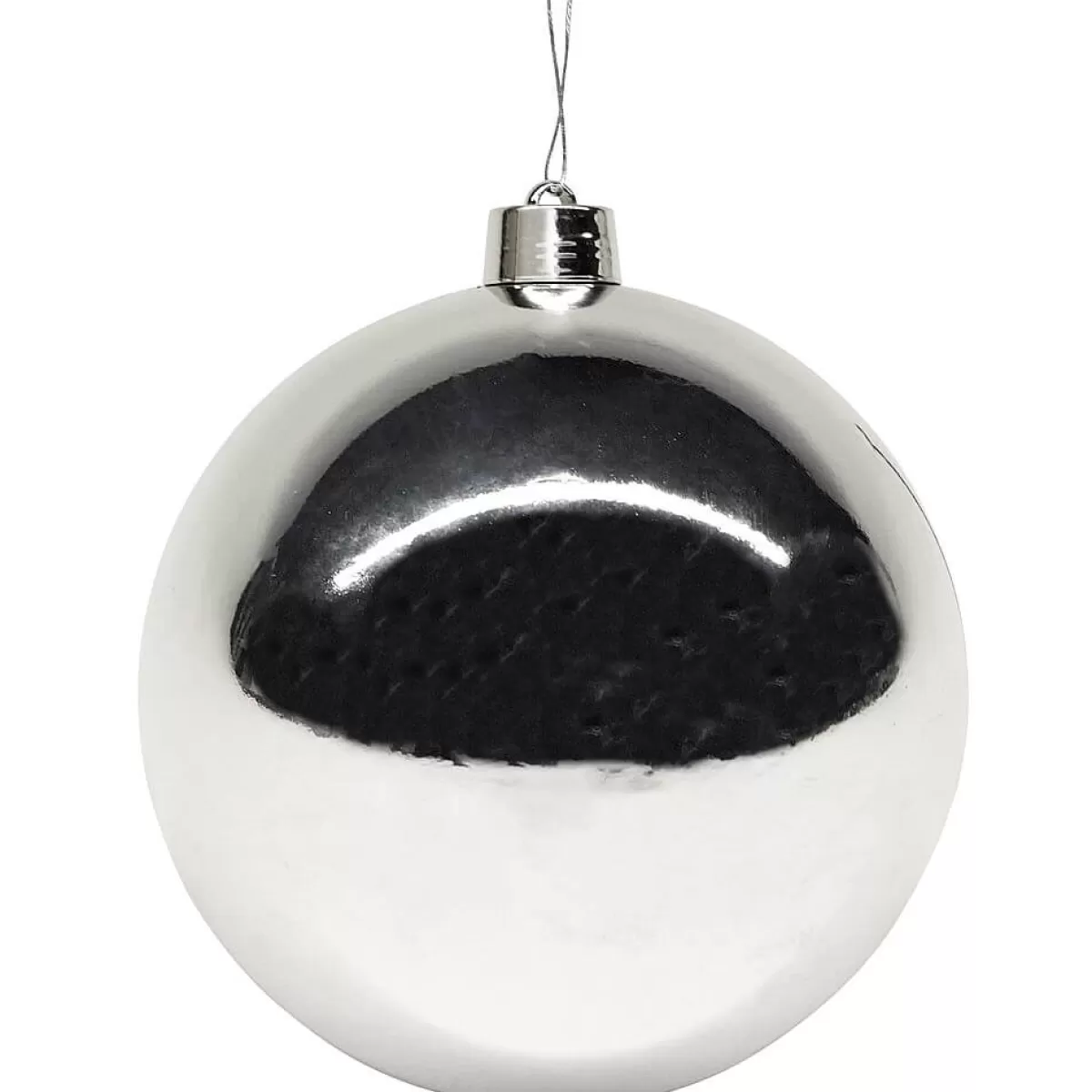 Outlet DecoWoerner Weihnachtskugel XXL Glänzend, 40 Cm silber