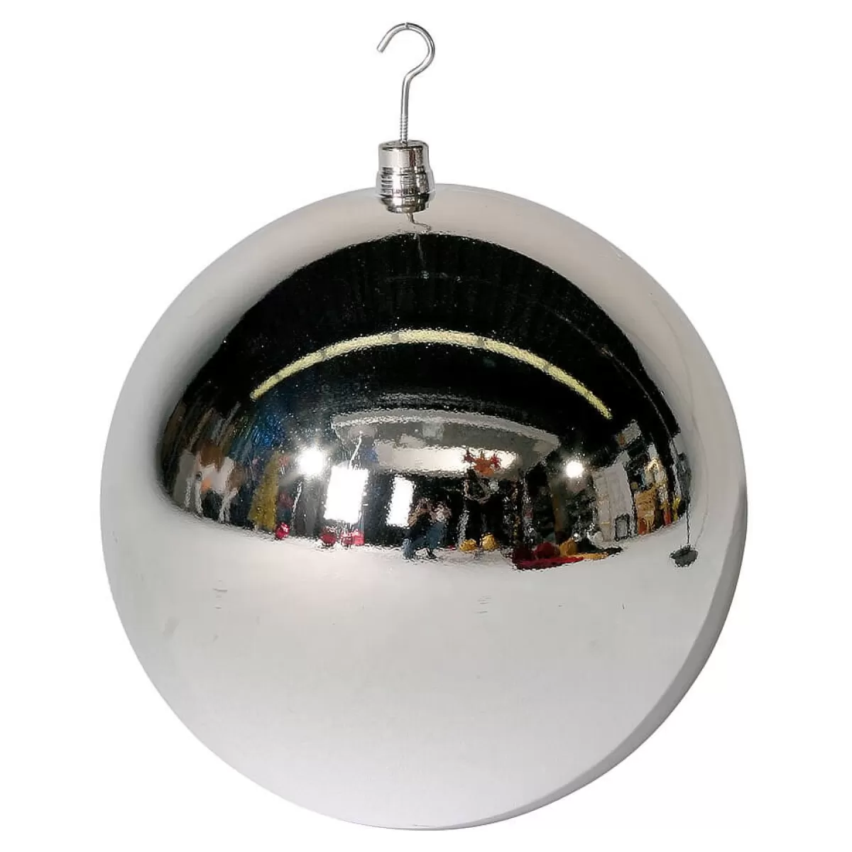 Clearance DecoWoerner Weihnachtskugel XXL Glänzend, 50 Cm silber