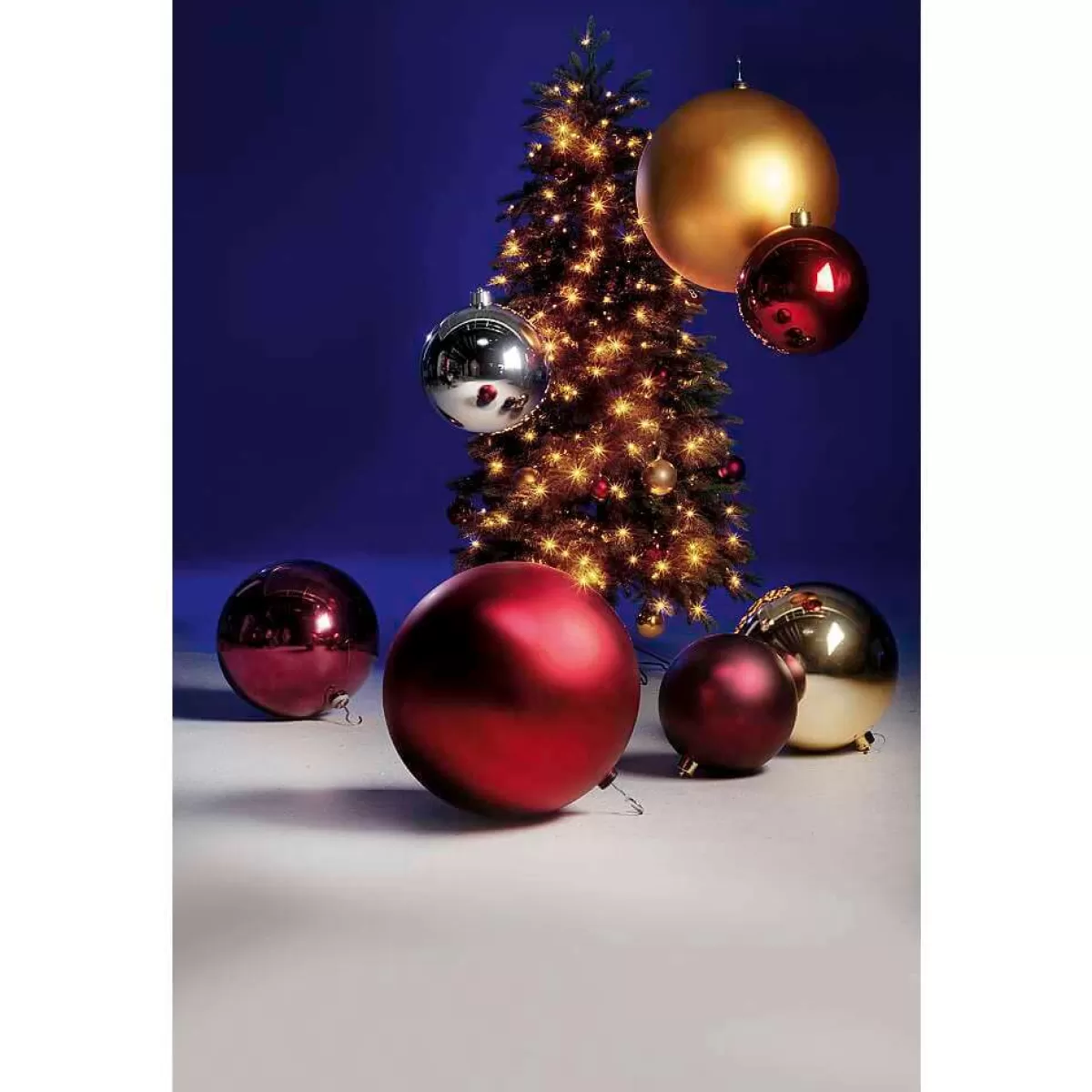 Fashion DecoWoerner Weihnachtskugel XXL Matt, 40 Cm silber