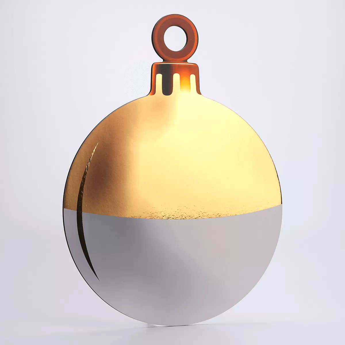 New DecoWoerner Weihnachtskugel-Display 51 X 67 Cm Gold weiß