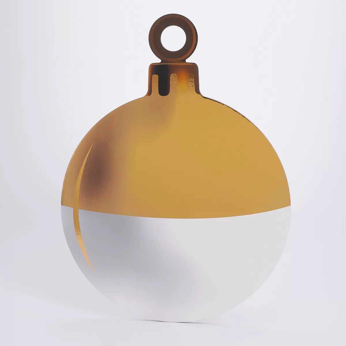 New DecoWoerner Weihnachtskugel-Display 51 X 67 Cm Gold weiß