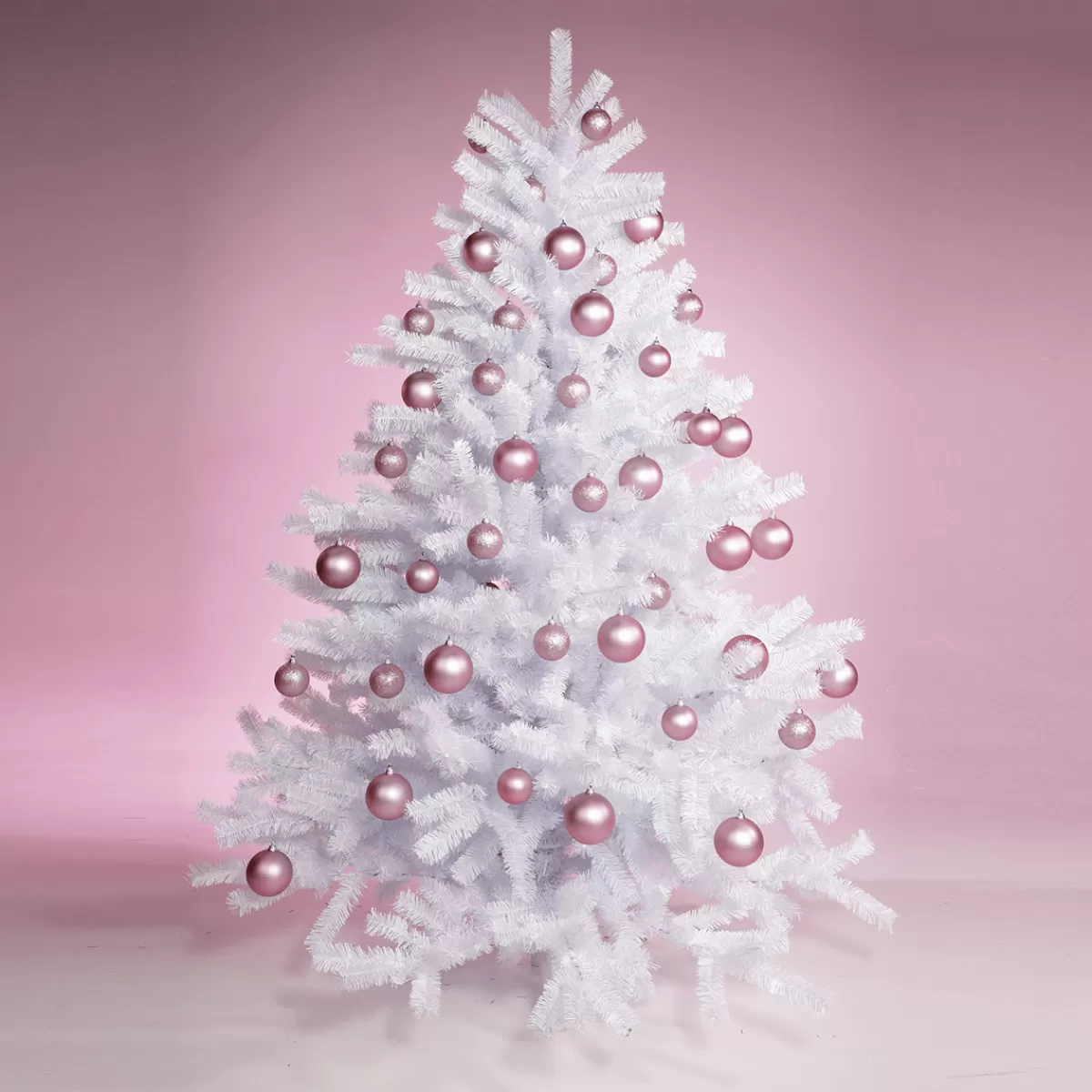 Outlet DecoWoerner Weihnachtskugeln Aus Schwer Entflammbarem Kunststoff Pink Matt rosa