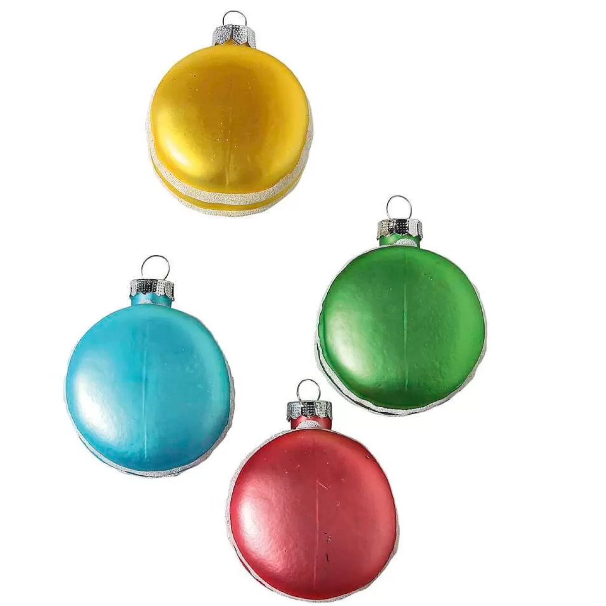 Best Sale DecoWoerner Weihnachtskugeln-Set Macarons, 4 Stück mehrfarbig