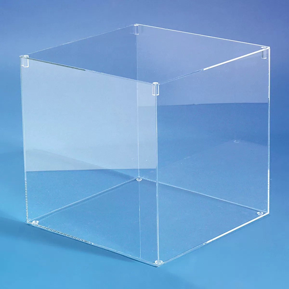 Clearance DecoWoerner Würfelbox Mit Deckel 40 X 40 Cm transparent