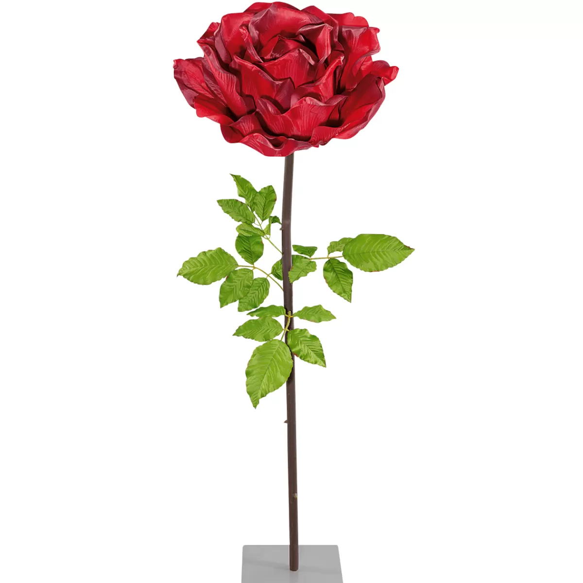 Fashion DecoWoerner XL Mega Rose , 165 Cm rot