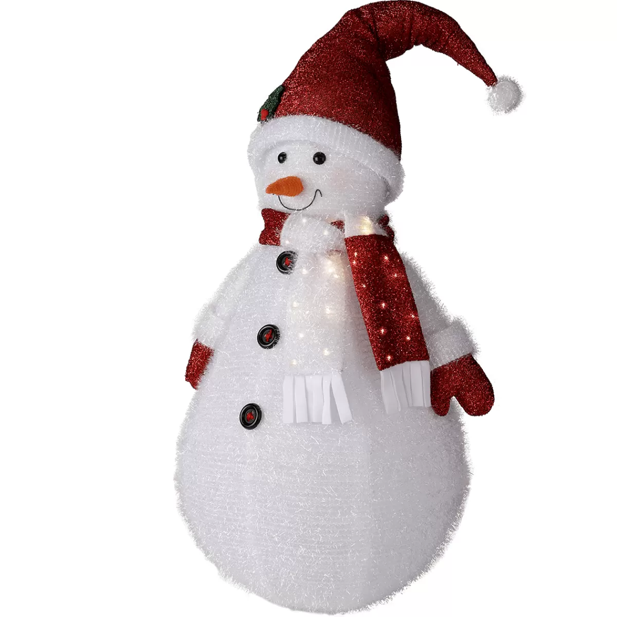 Shop DecoWoerner XL Schneeman Aus Polyester 120 Cm weiß